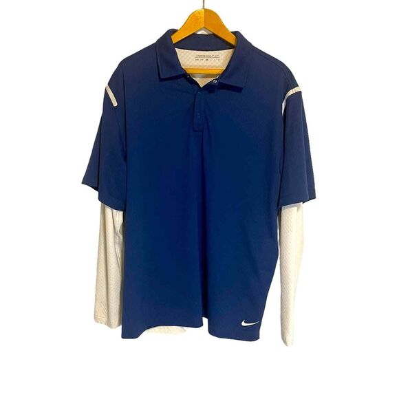 Nike‎ Golf Dri-Fit Long Sleeve Lined Polo Men’s Size XL - Picture 1 of 8